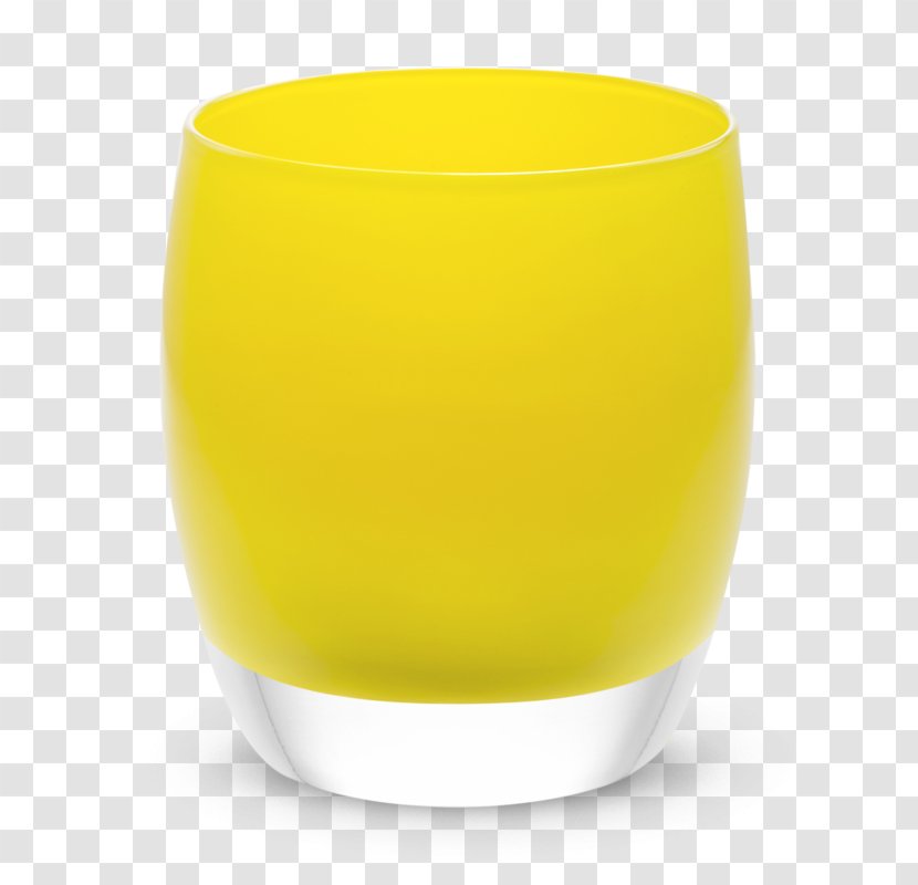 Glassybaby Highball Glass Yellow Breakfast - Pint - Candle In Transparent PNG