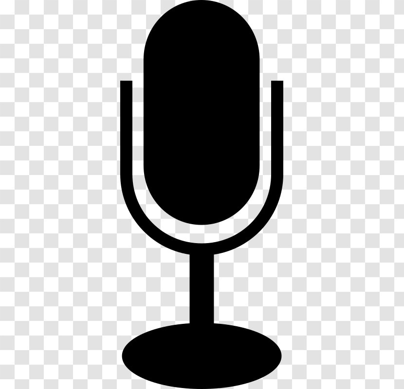 Microphone Stands Clip Art - Silhouette - Open Mic Transparent PNG