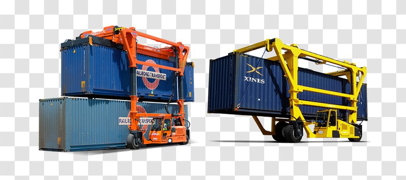 Forklift Straddle Carrier Logistics Hydraulics Intermodal Container - Cargo - Architectural Engineering Transparent PNG