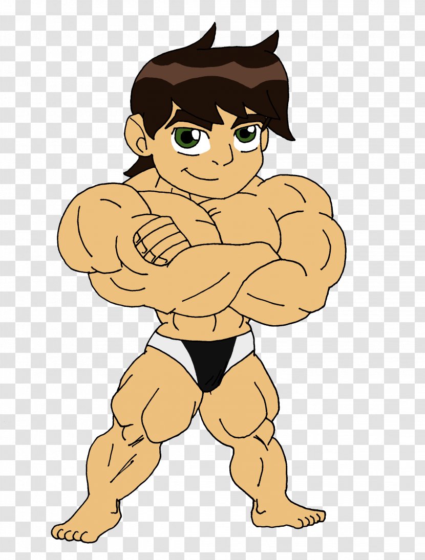 Ben Tennyson 10 Cartoon Animation - Muscle Transparent PNG