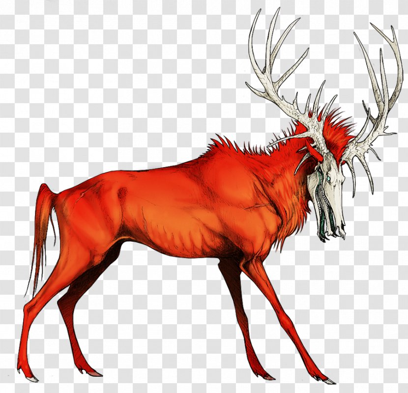 Reindeer Elk Antler Character - Wildlife - Fiery Concert Transparent PNG