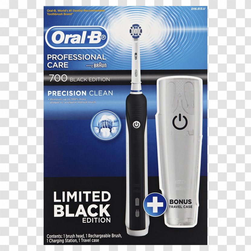 Electric Toothbrush Oral-B Pro 700 ProfessionalCare - Brand Transparent PNG