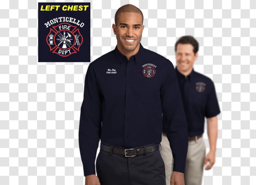 T-shirt Polo Shirt Tops Sleeve - Outerwear - Fdny Work Uniforms Transparent PNG