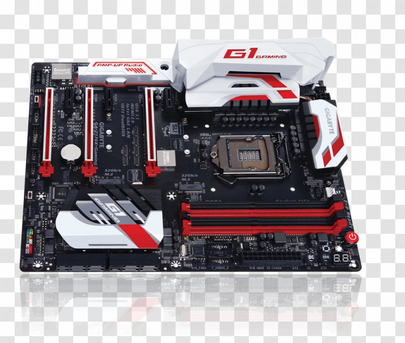Intel High-Performance Gaming & Audio Mother Board Z170X-Gaming G1 LGA 1151 ATX Motherboard - Gigabyte Technology Transparent PNG