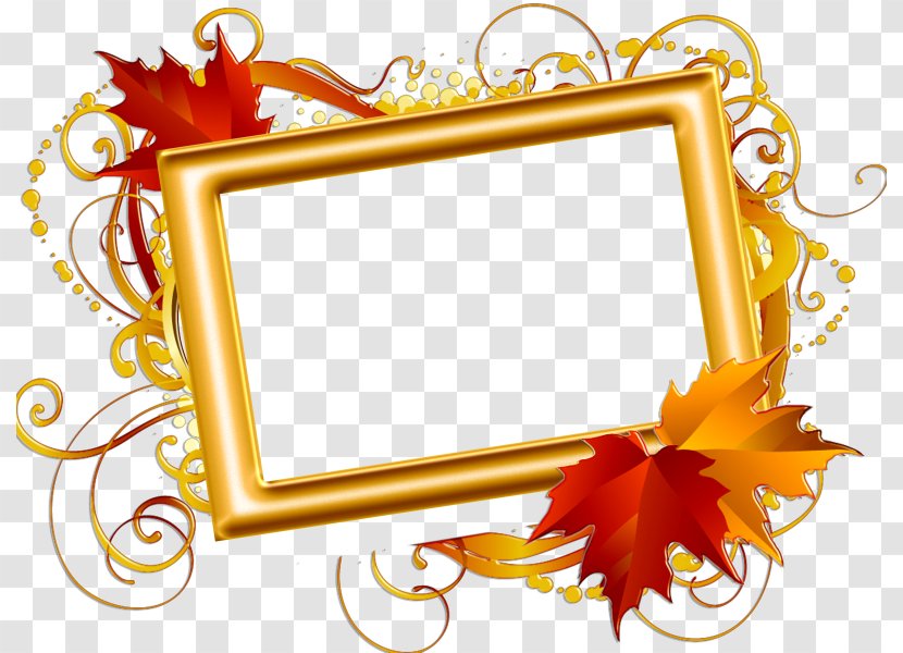 Borders And Frames Decorative Clip Art - Picture - Autumn Transparent PNG