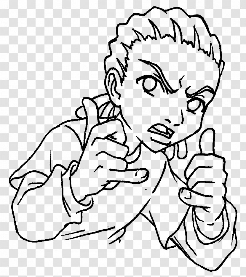 Huey Freeman Coloring Book Riley Drawing - Frame - Child Transparent PNG