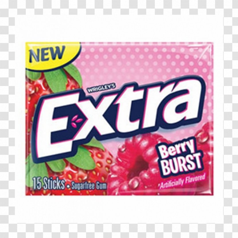 Chewing Gum Extra Wrigley Company Berry Flavor - Dessert Transparent PNG