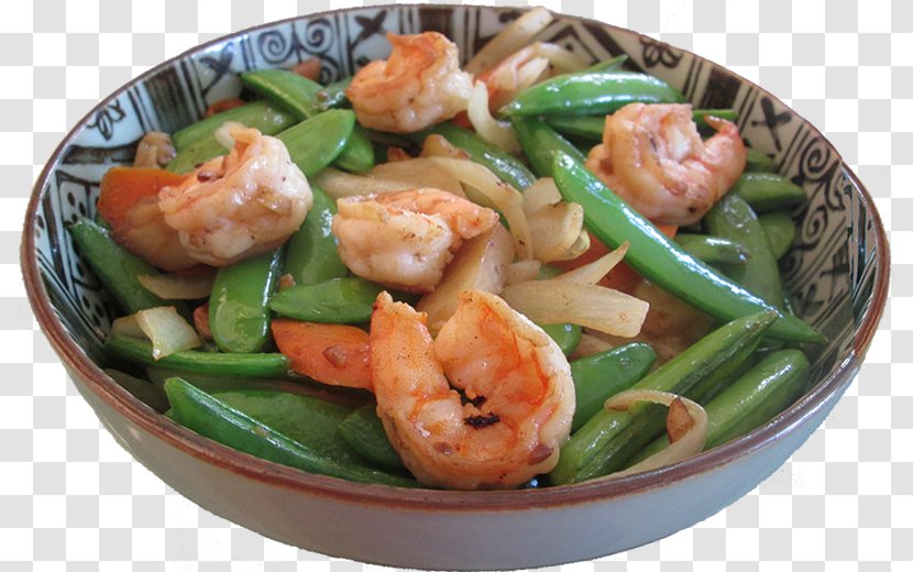 Chinese Cuisine Spinach Salad Vegetarian Asian Thai - Food - Cooked Shrimp Transparent PNG