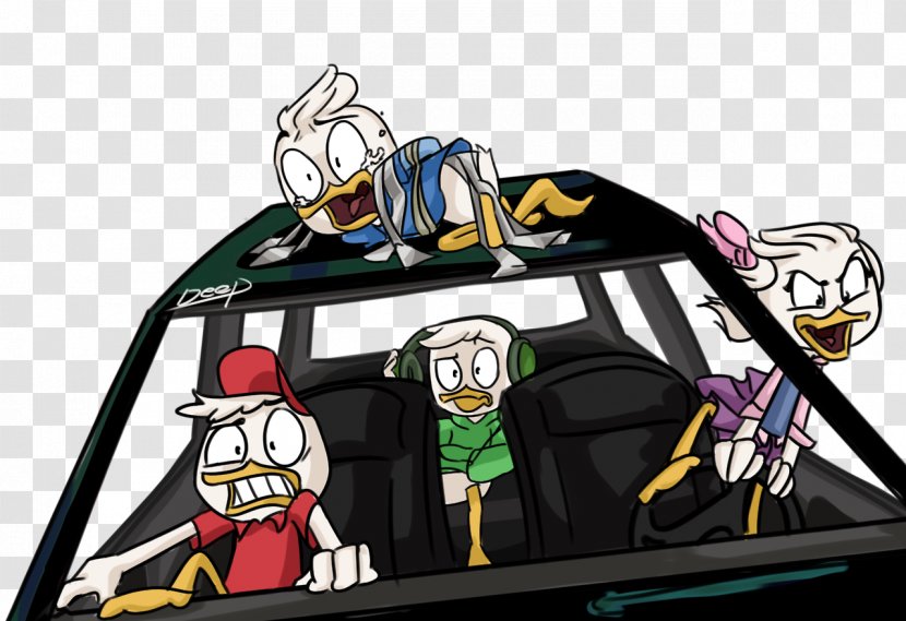 Drawing Fan Art Scrooge McDuck - Digital - Huey Dewey And Louie Transparent PNG