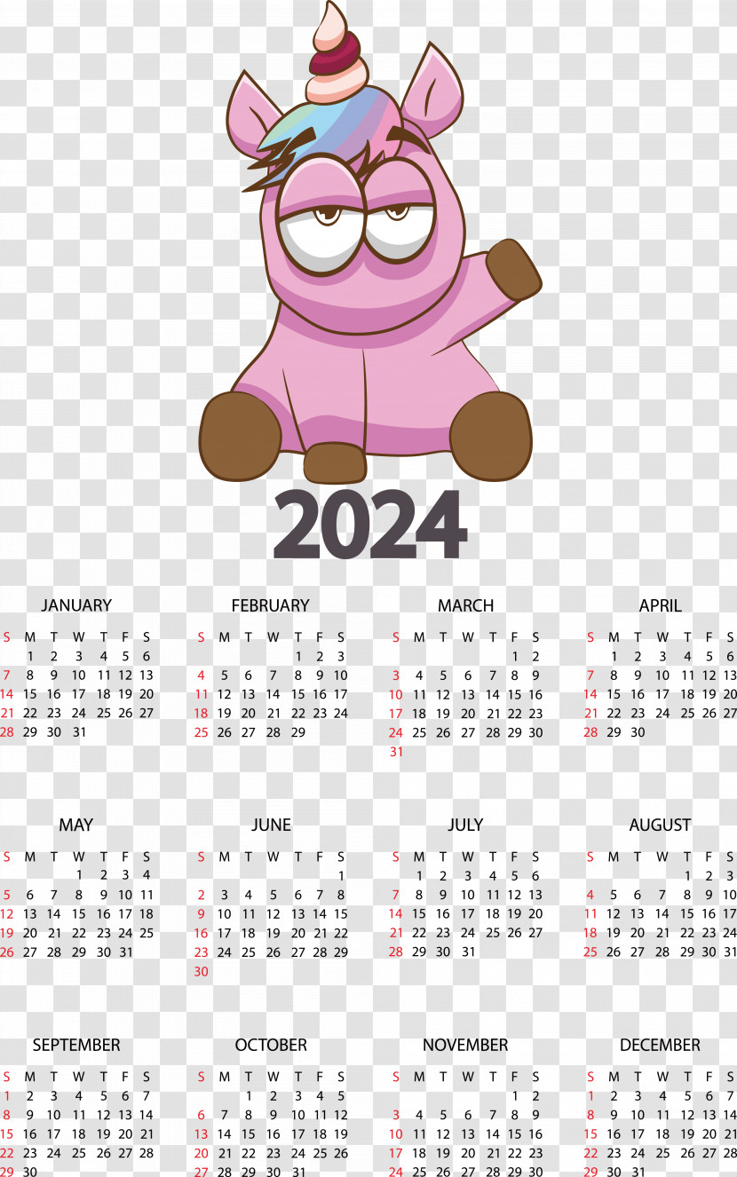 Calendar Aztec Sun Stone 2024 Week Day Of Week Transparent PNG