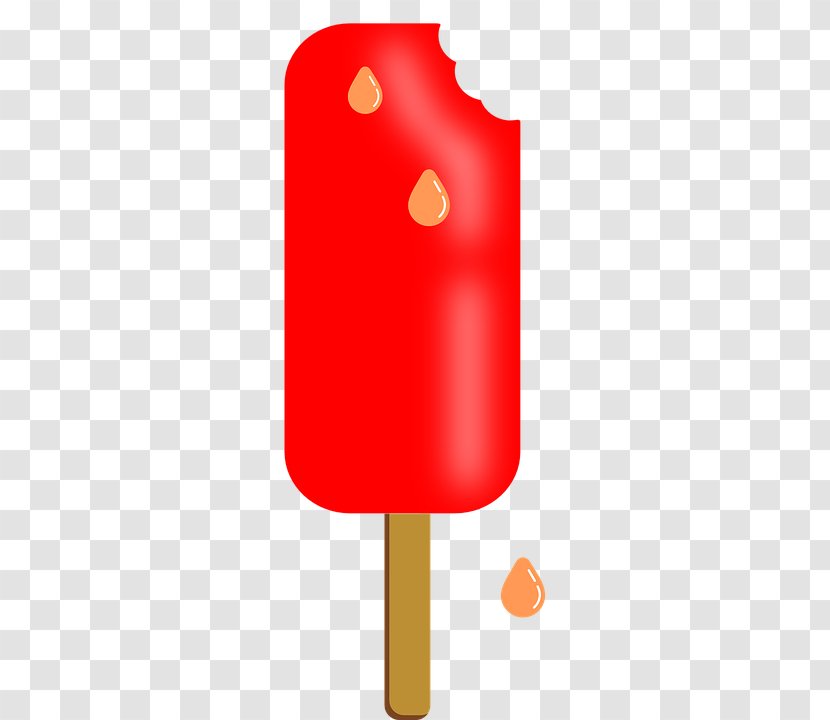 Ice Pop Cream Cones Clip Art - Orange Transparent PNG