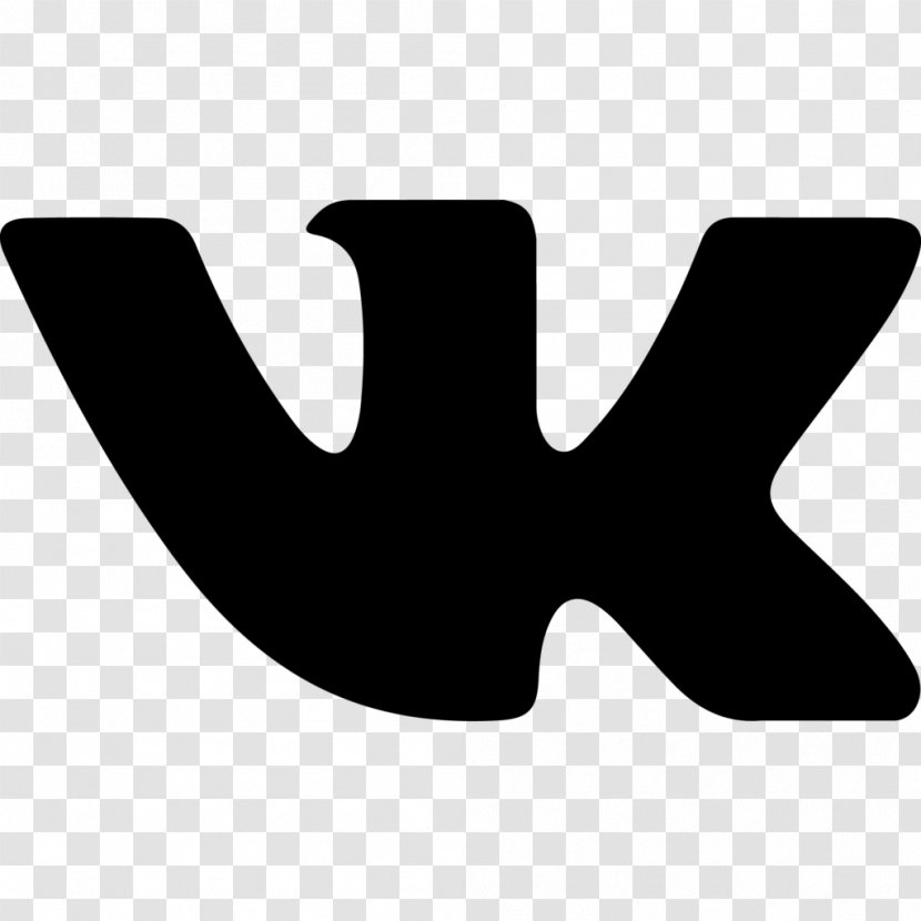 VKontakte Logo - Black And White - Outline Transparent PNG