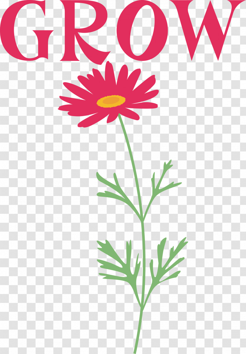 GROW Flower Transparent PNG