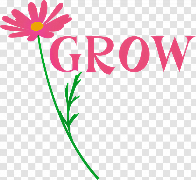 GROW Flower Transparent PNG