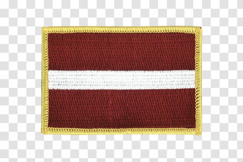 Flag Of Latvia Latvian Fahne - Embroidered Patch Transparent PNG