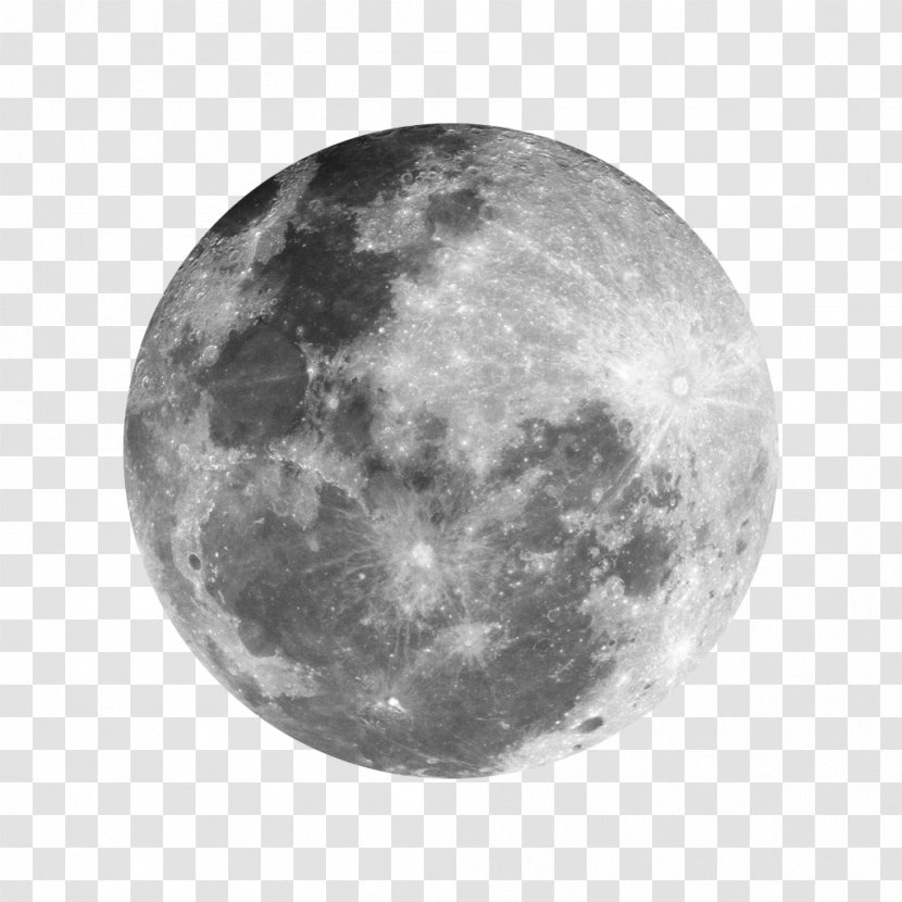 Earth Supermoon Full Moon - Natural Satellite - The Transparent PNG