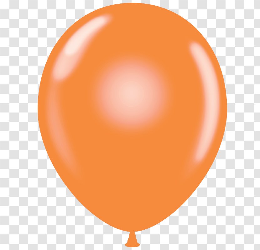 Mylar Balloon Latex Gas BalloonsFast.com - Natural Rubber - Tangerine Transparent PNG