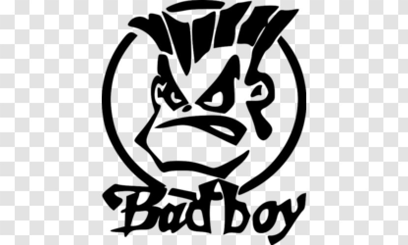 Decal Sticker Bad Boy Screen Printing - Area - Black And White Transparent PNG