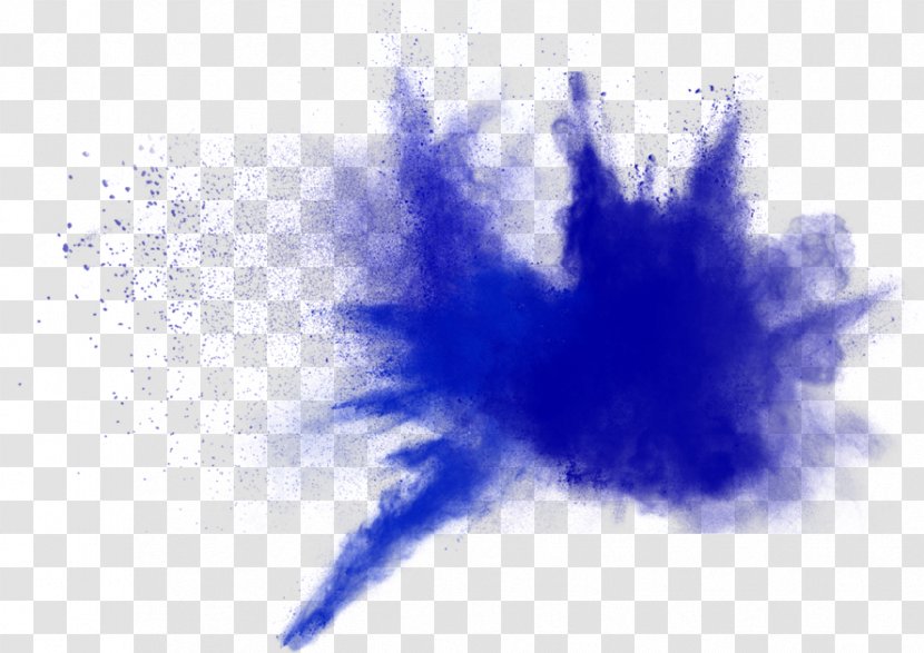 Blue Explosion Dust Powder Transparent PNG
