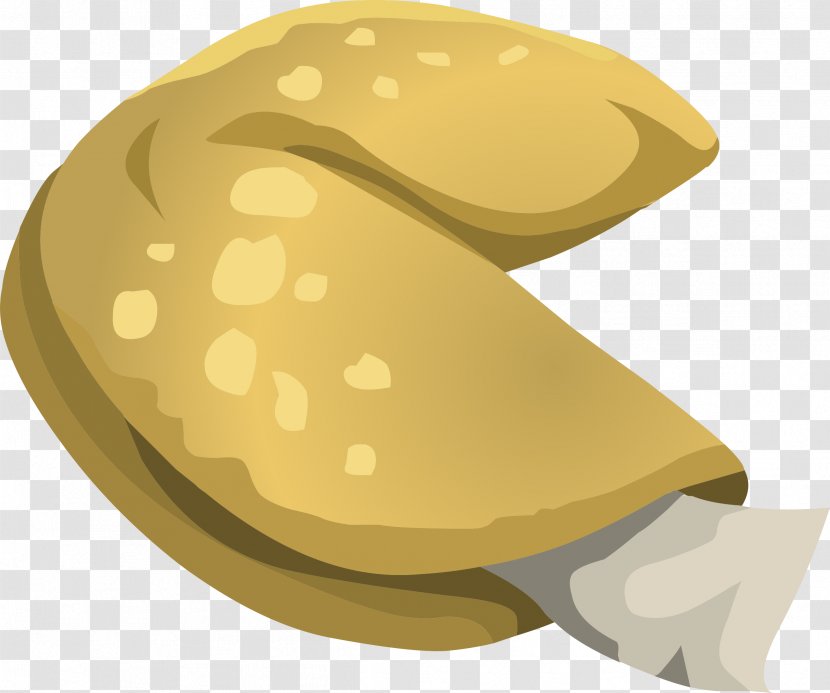 Fortune Cookie Biscotti Chinese Cuisine Biscuits Clip Art - Yellow Transparent PNG