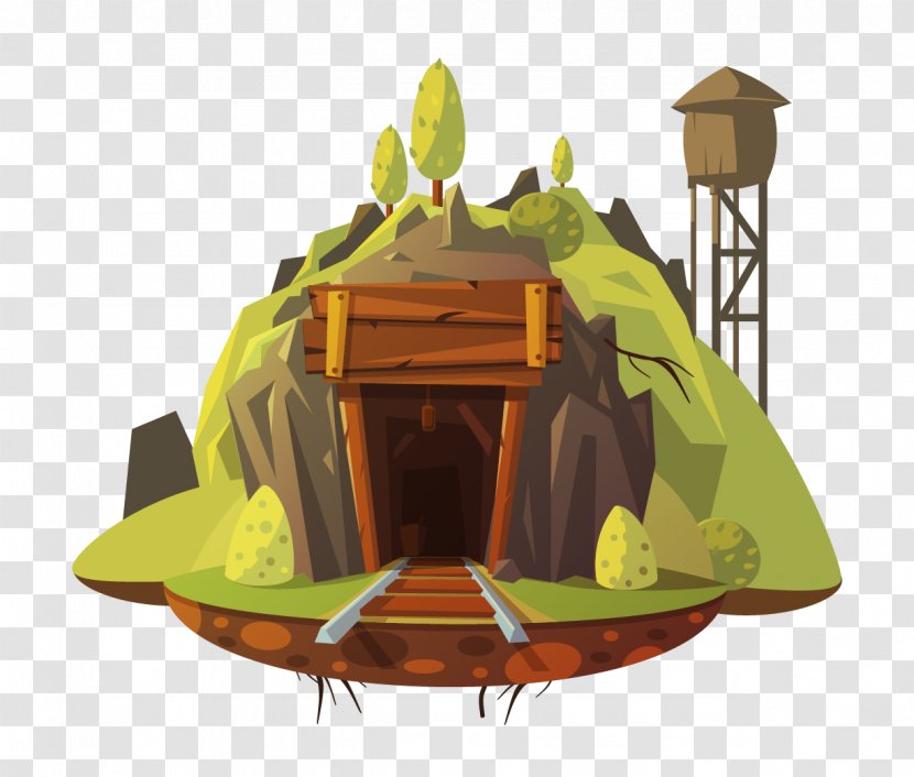 Coal Mining Stock Illustration - Photography - Vector Cave House Transparent PNG