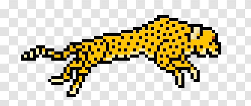 Cheetah Minecraft Pixel Art - Leopard Skin Transparent PNG