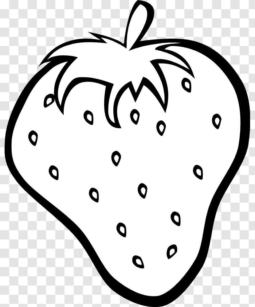 Strawberry Fruit Black And White Clip Art - Love - Cliparts Transparent PNG