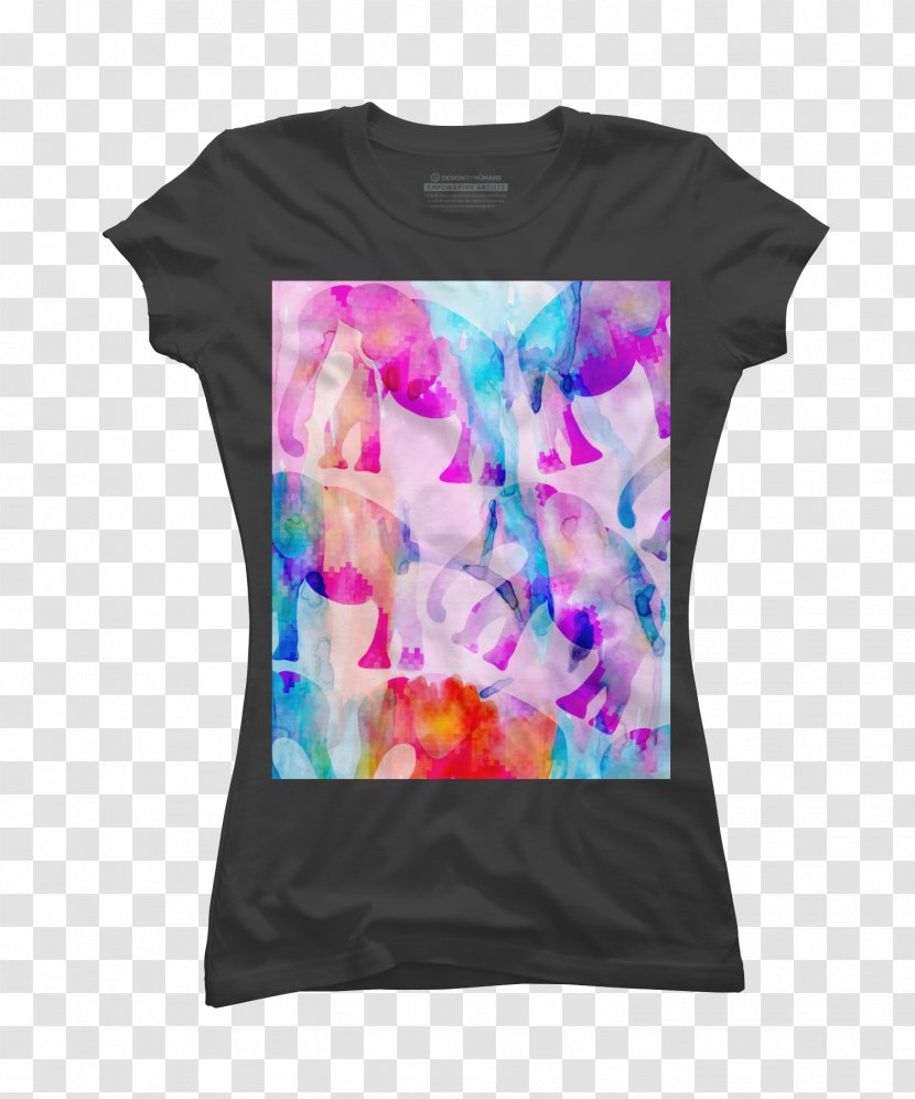 Watercolor Painting T-shirt Digital - Pink - Elephant Transparent PNG