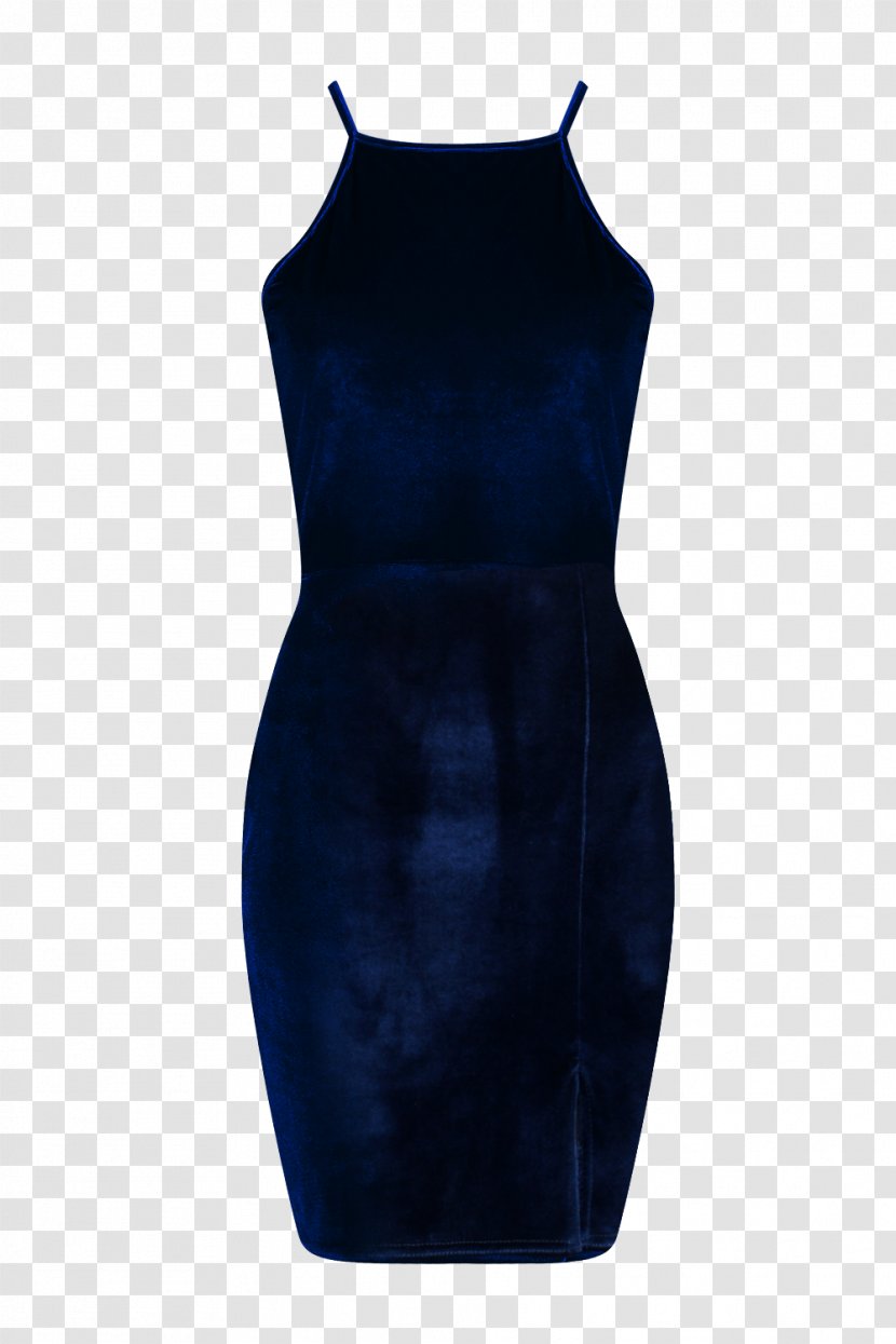 Little Black Dress Cobalt Blue Velvet Shoulder Transparent PNG