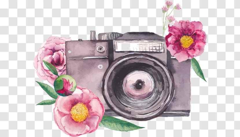 Watercolor Painting Camera Photography - Photographer Transparent PNG
