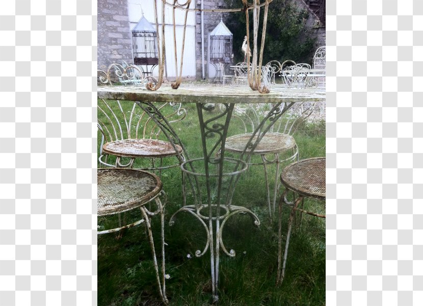 Table Garden Furniture Family Room Wrought Iron - Chair - Fer Forge Transparent PNG