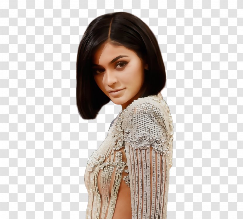 Hair Cartoon - Kylie Jenner - Sleeve Wool Transparent PNG