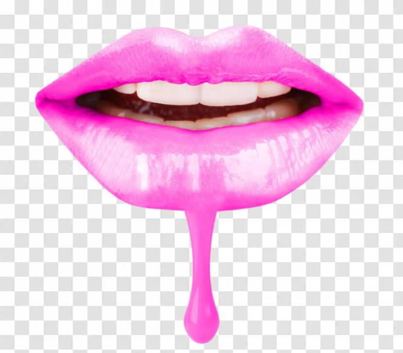 Lip Pink Mouth Lip Gloss Nose Transparent PNG