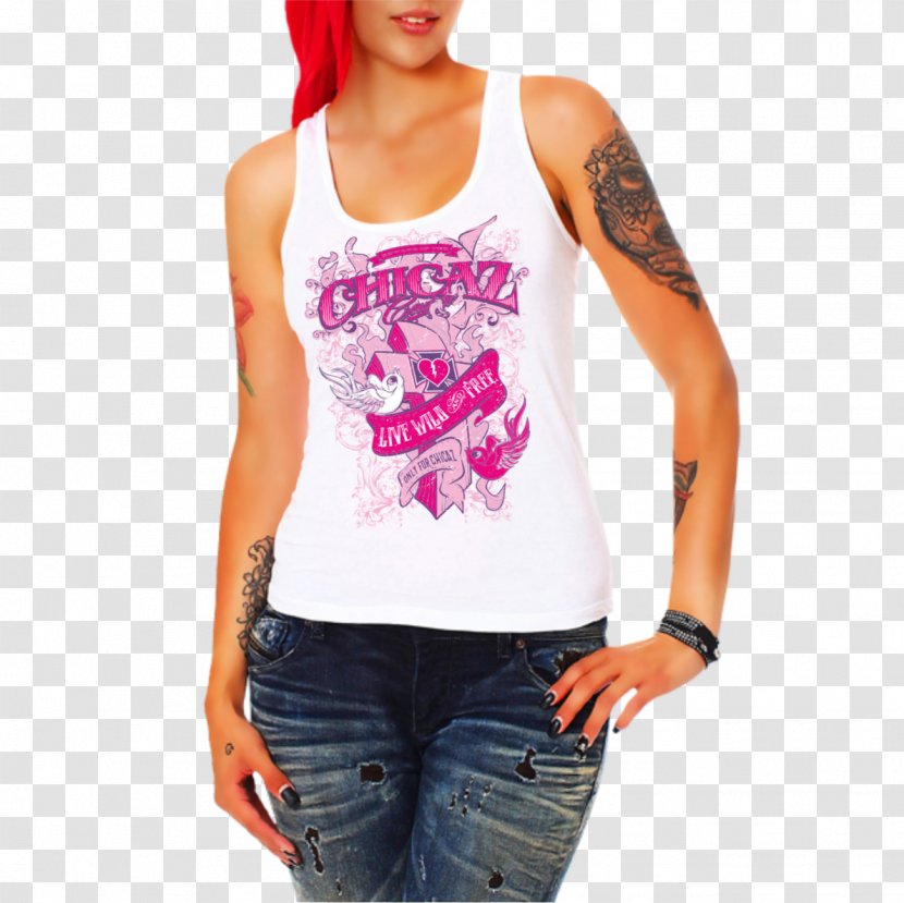 T-shirt Top Blouse Clothing Sleeveless Shirt - White - Girls Love Best Transparent PNG