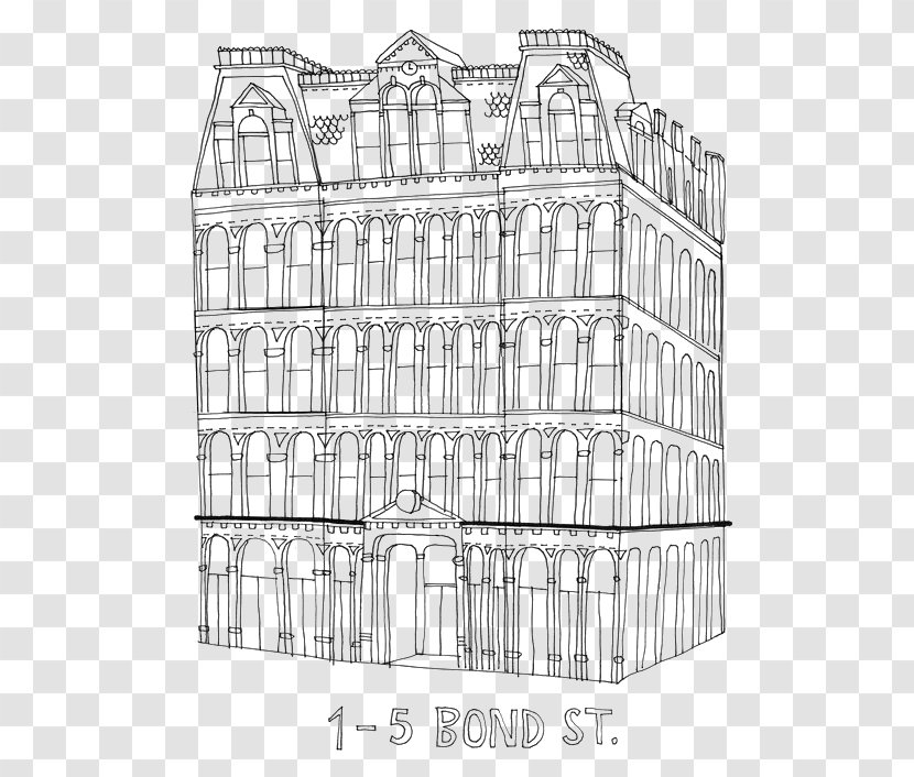 New York City All The Buildings In York: That Ive Drawn So Far Architecture Drawing - Illustrator - Retro Building Transparent PNG