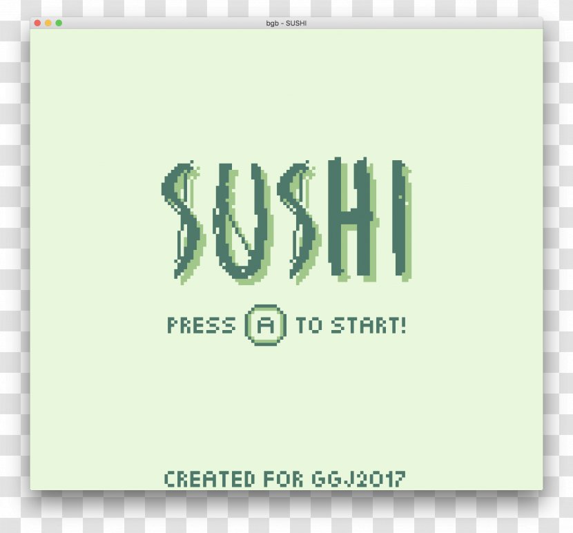 Game Boy Advance Logo Sushi - Itch Transparent PNG