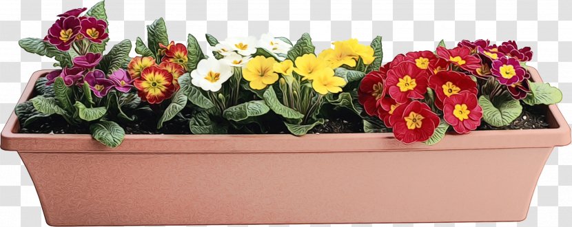 Flower Flowerpot Cut Flowers Plant Yellow - Watercolor - Petal Bouquet Transparent PNG