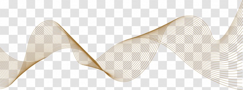 Necktie Angle Pattern - Beige - Curly Yellow Curve Transparent PNG