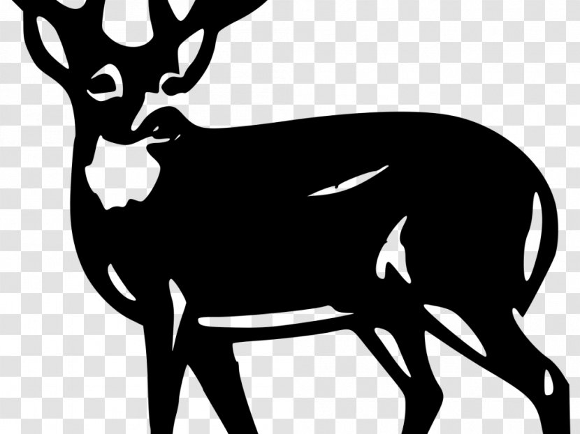 White-tailed Deer Clip Art Mule Red - Moose - Silhouette Transparent PNG