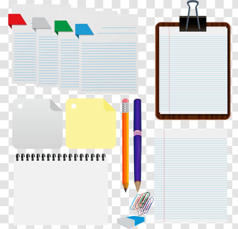 Paper Stationery Pencil Clip Art - Notebooks And Pencils Transparent PNG