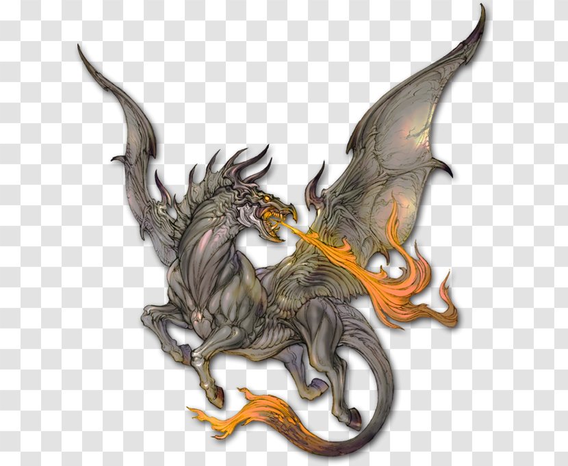 Terra Battle Concept Art Dragon Bit Golem - Mythical Creature Transparent PNG