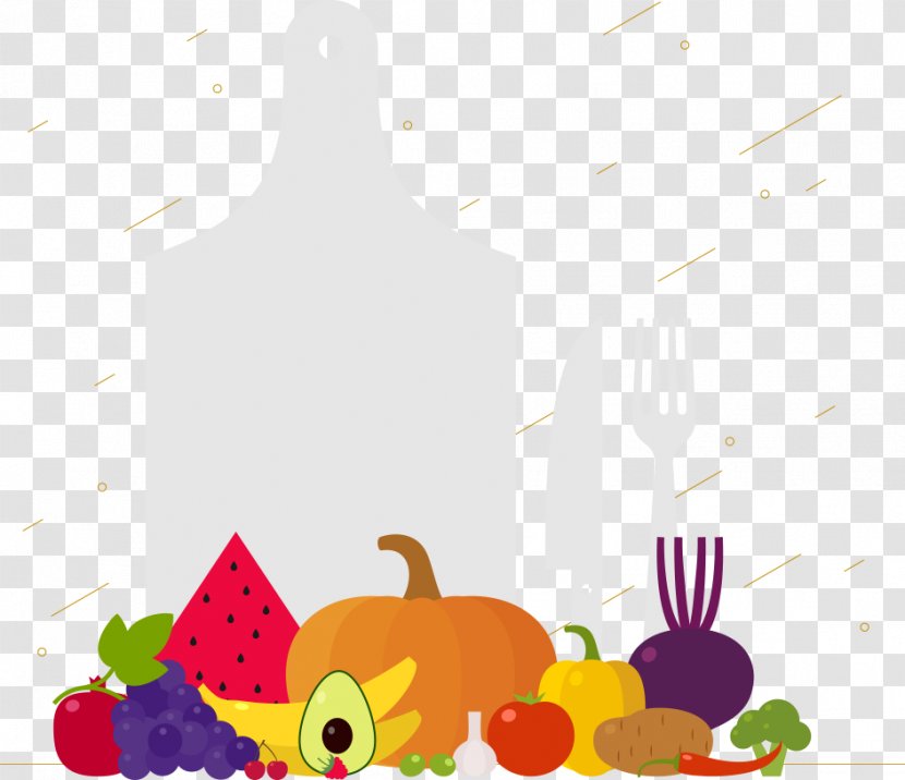 Organic Food Vegetable Juice Fruit Illustration - Poster - Vector Design Of Fresh Vegetables Transparent PNG