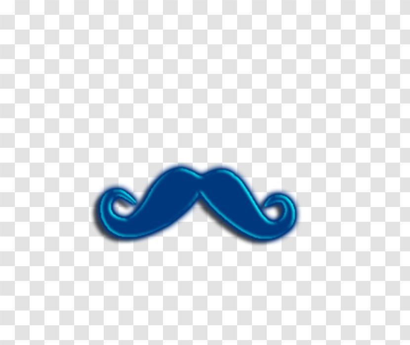Handlebar Moustache Beard - Electric Blue - Mustache Transparent PNG