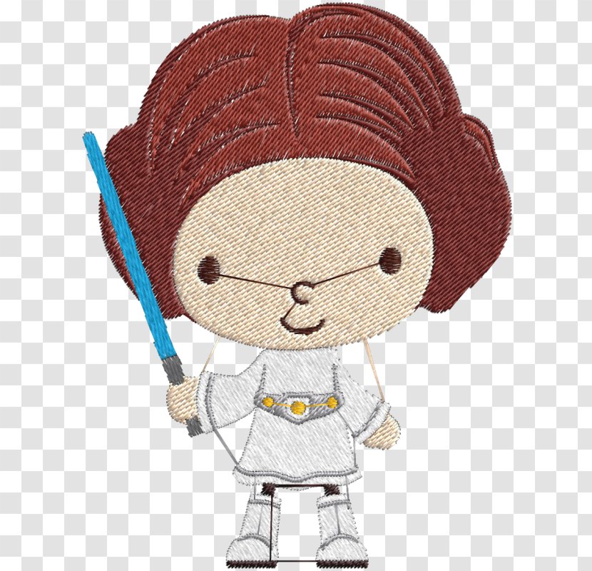Leia Organa Star Wars Embroidery Textile Embroidered Patch - Number - Manequim Transparent PNG