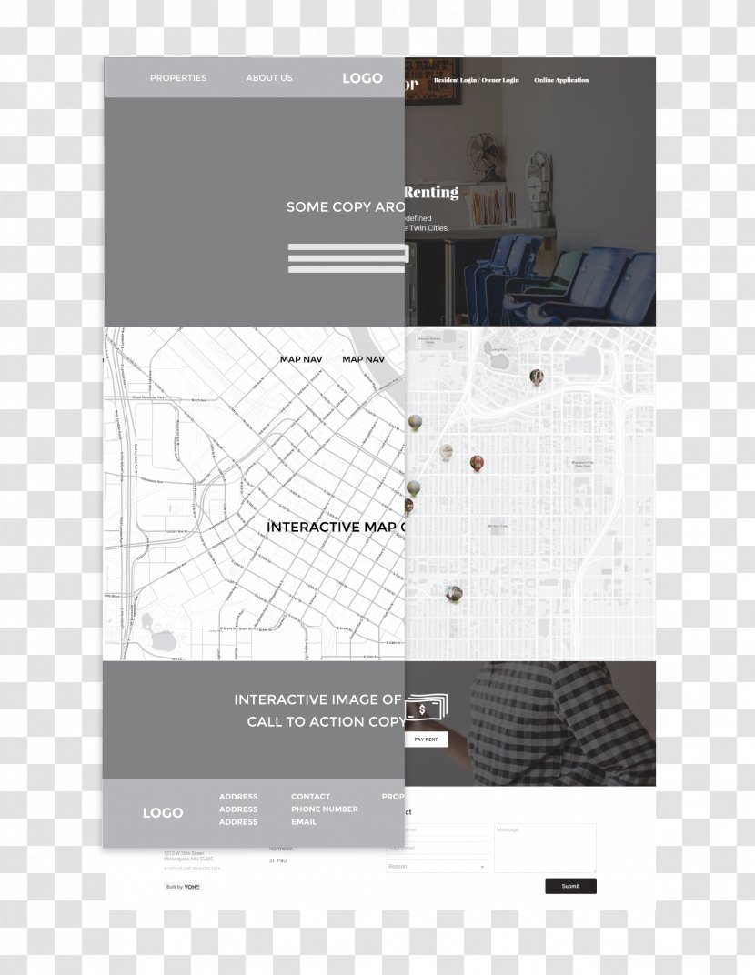 Website Wireframe Web Design The Grand Hamptons Tower II Interior Services Transparent PNG