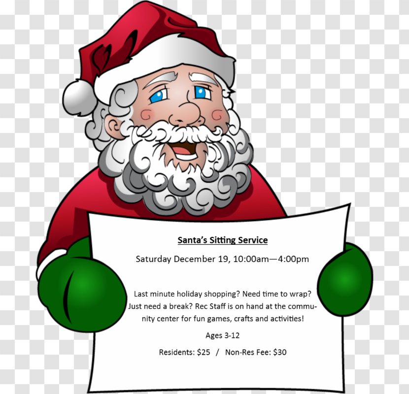Santa Claus Christmas Santa's Workshop Clip Art - Holiday Ornament - Hurry Transparent PNG