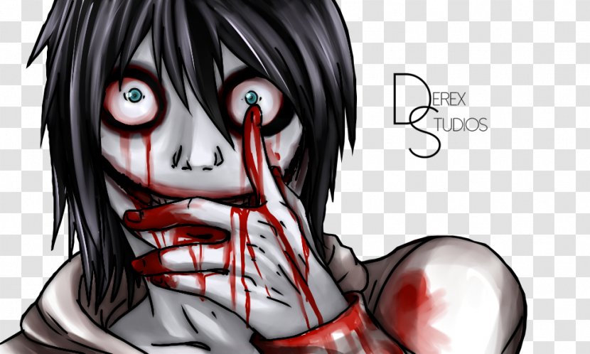 Jeff The Killer Creepypasta YouTube Squidward Tentacles - Silhouette Transparent PNG