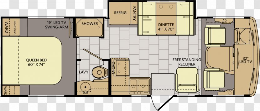 Car Fleetwood Enterprises Cadillac Campervans Ford Motor Company - Floor Plan Transparent PNG