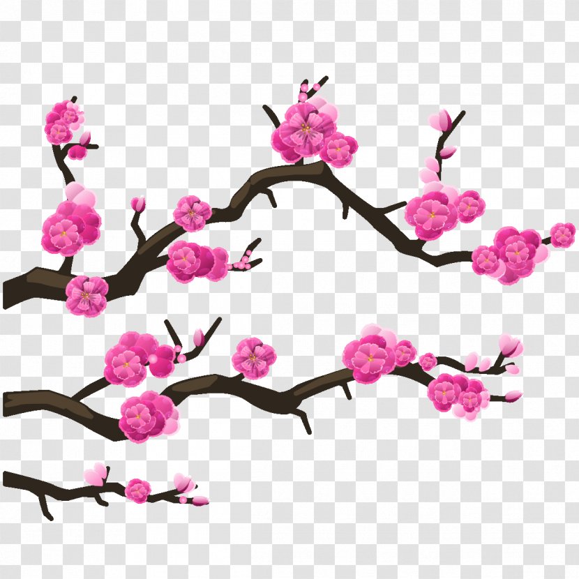 Prunus Serrulata Wall Decal Sticker Tree - Body Jewelry - Cherry Blossom Transparent PNG