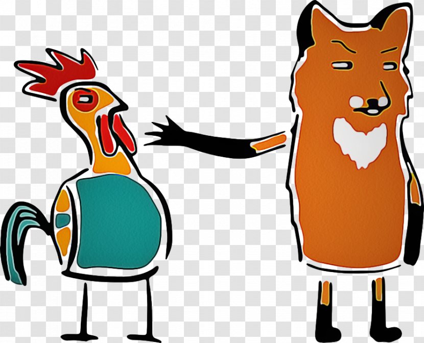 Clip Art Cartoon Line Tail Fox Transparent PNG